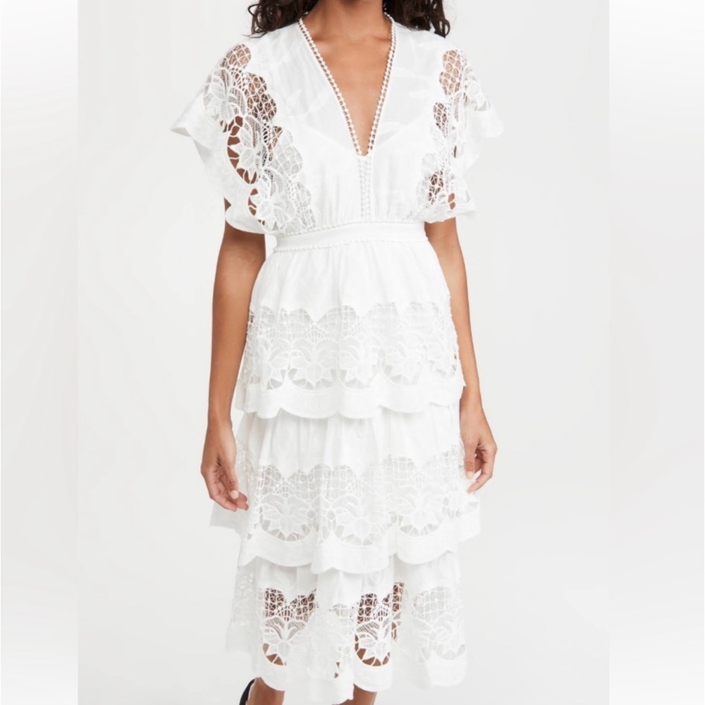 Farm Rio Richelier Tiered Dress